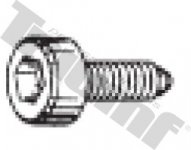 Skrutka M 6 x 17 mm valcová, 6 - hran