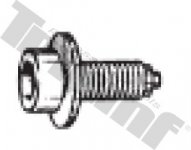 Skrutka M 6 x 13,0 mm s podložkou