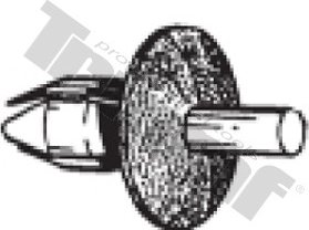 Klipsa s roztláčacím driekom 7,5 x 17,0 mm