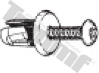 Klipsa so závrtnou skrutkou 8,0 x 19,0 mm