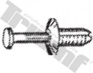 Klipsa s roztláčacím driekom 6,5 x 15,5 mm