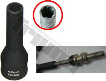 Hlavica OE 2,4 mm, 1/4" na odtrhnutie elektródy žhaviča M8