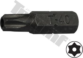 bit torx vŕtaný T40H-30L-8mm driek, materiál S2, vhodné do sád 150,171,176 dielnych