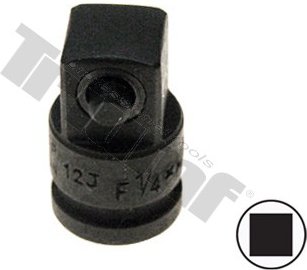 Kovaný adaptér 1/4" (F) - 3/8" (M).