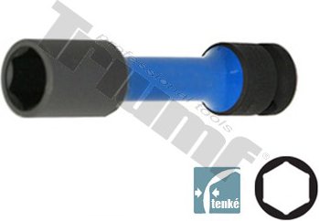 Hlavica kovaná 1/2" na matica kolies, dlhá 110 mm 17 mm