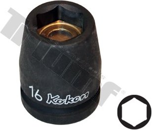 kovaná 1/2" hlavica, 6 hran s magnetom, 16 mm