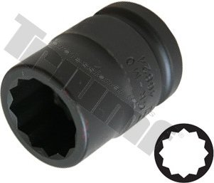 Hlavica kovaná 3/4" profil 12-hran 19mm dĺžka 52 mm