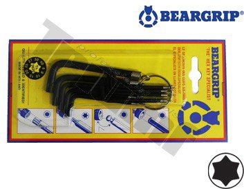 Sada Torx kľúčov "L", TX (B8 - 40), séria 2620, na krúžku (B-T)