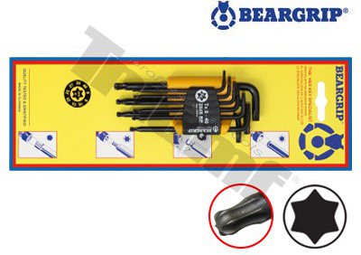 Sada Torx kľúčov "L" dlhé s guličkou, T8 - T40, 9 -  dielna